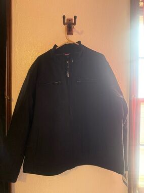 London Fog black zip up